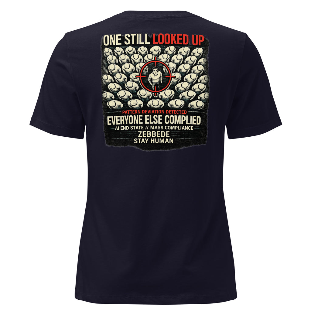One Still Looked Up Women's Relaxed T-Shirt product mockup
