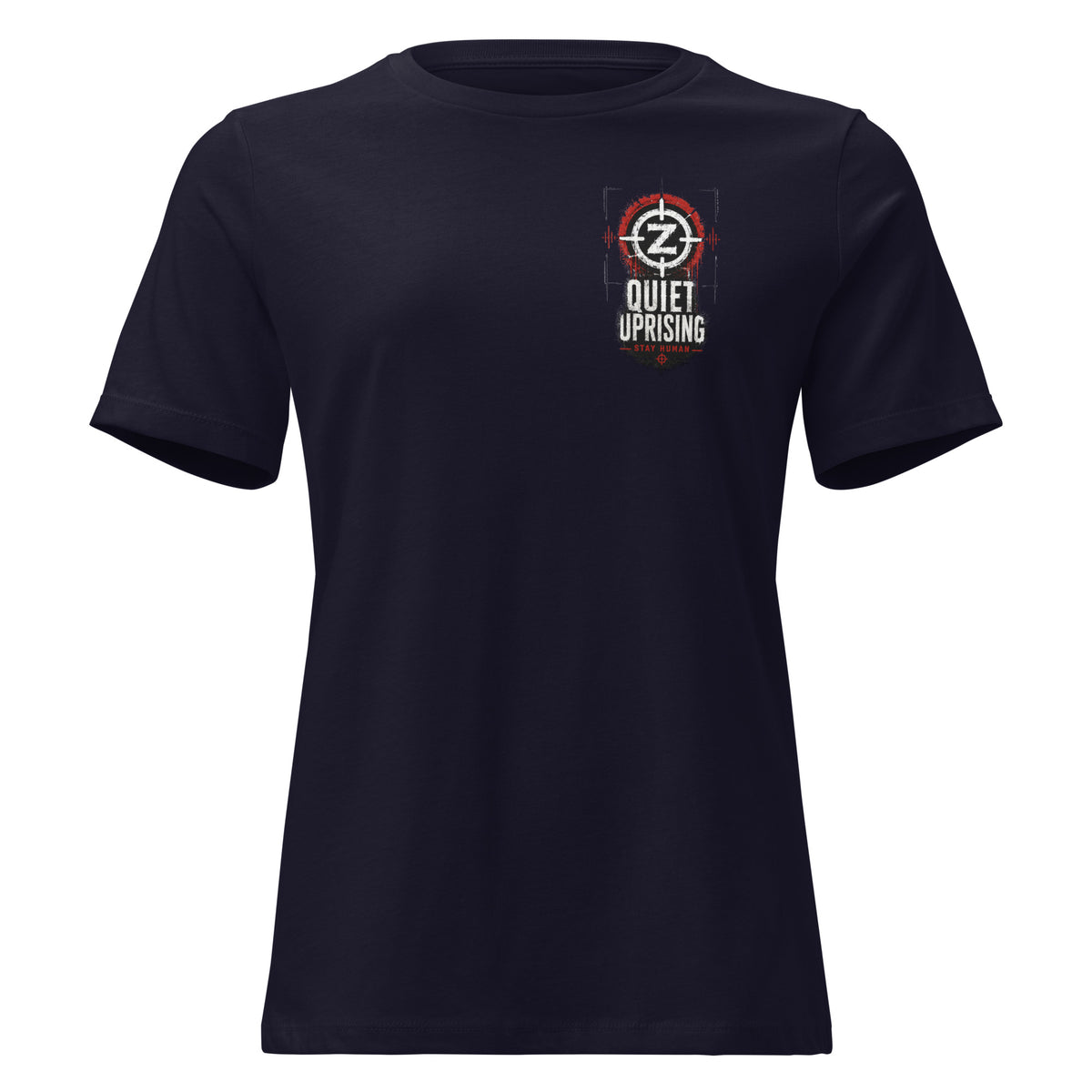 Quiet Uprising Women's Relaxed T-Shirt product mockup